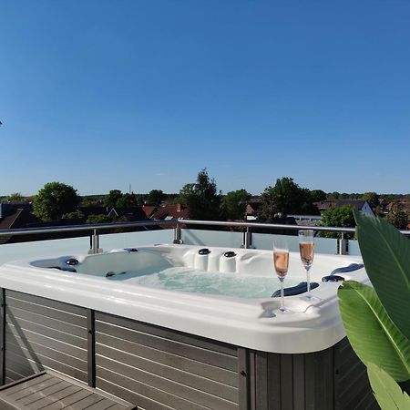 Penthouse Mit Whirlpool Im Herzen Von Niedersachsen Burgwedel  Luaran gambar