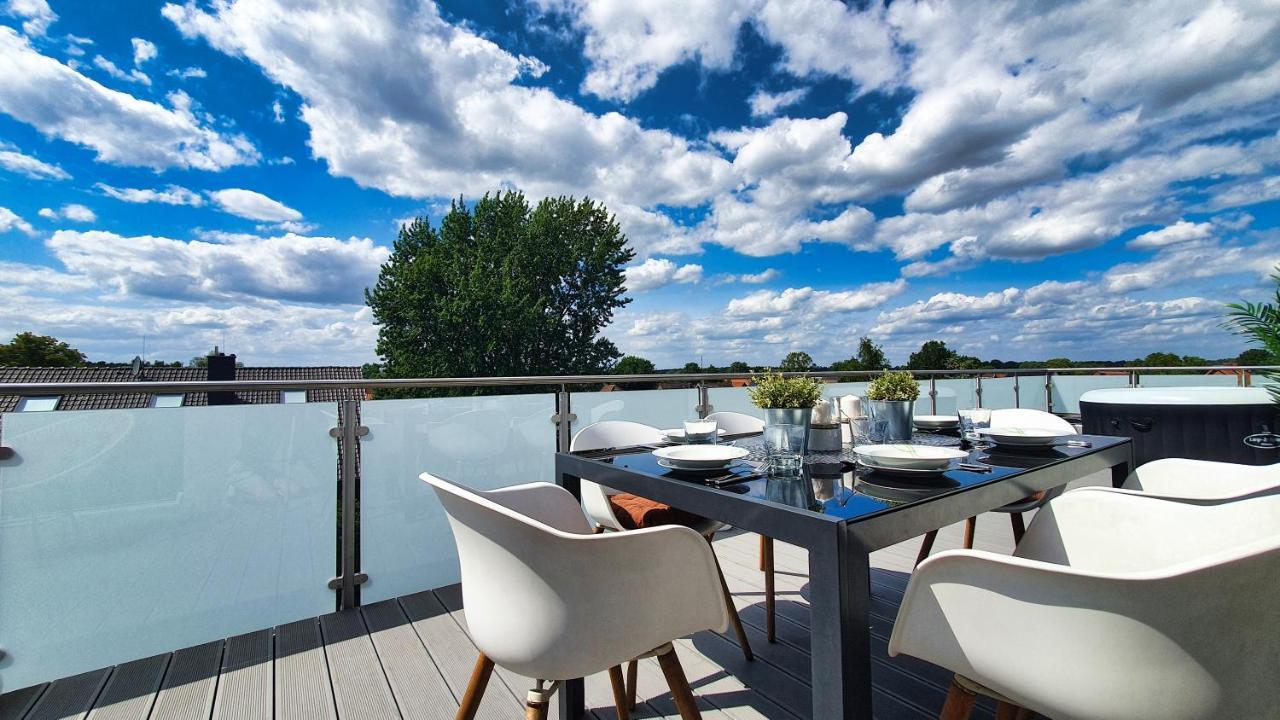 Penthouse Mit Whirlpool Im Herzen Von Niedersachsen Burgwedel  Luaran gambar