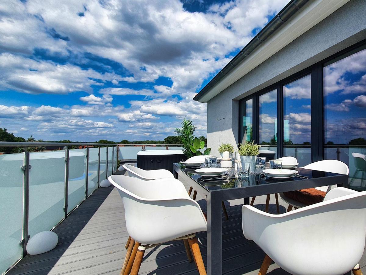 Penthouse Mit Whirlpool Im Herzen Von Niedersachsen Burgwedel  Luaran gambar